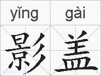 影盖的拼音
