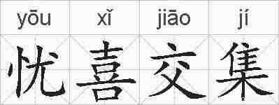 忧喜交集的拼音
