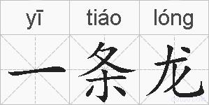 一条龙的拼音