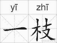 一枝的拼音