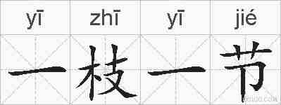 一枝一节的拼音