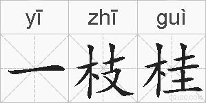 一枝桂的拼音