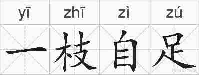 一枝自足的拼音