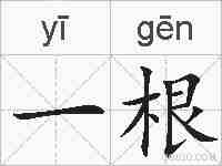 一根的拼音