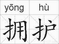 拥护的拼音