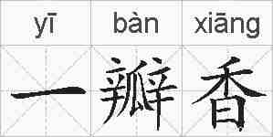 一瓣香的拼音