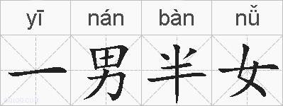 一男半女的拼音