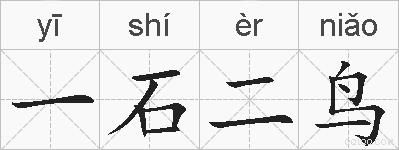 一石二鸟的拼音