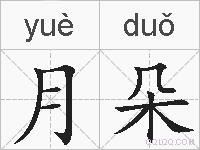 月朵的拼音