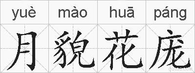 月貌花庞的拼音