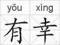 有幸的拼音