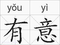 有意的拼音
