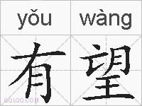 有望的拼音
