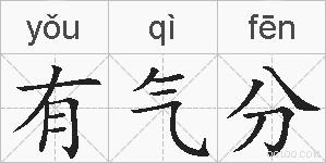 有气分的拼音