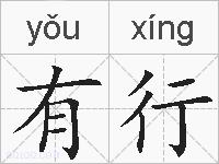 有行的拼音