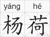 杨荷的拼音