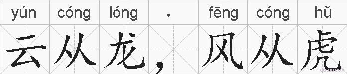 云从龙，风从虎的拼音