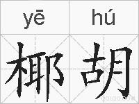 椰胡的拼音