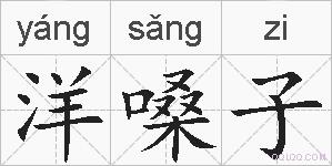 洋嗓子的拼音