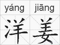 洋姜的拼音