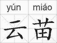 云苗的拼音