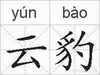 云豹的拼音
