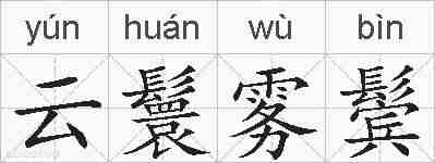 云鬟雾鬓的拼音