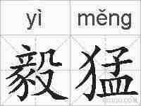 毅猛的拼音