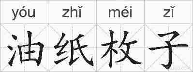 油纸枚子的拼音