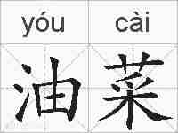 油菜的拼音