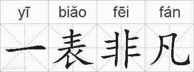 一表非凡的拼音