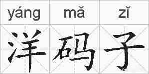 洋码子的拼音