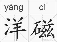 洋磁的拼音
