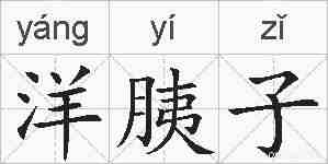 洋胰子的拼音