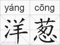 洋葱的拼音