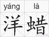 洋蜡的拼音