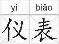 仪表的拼音