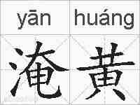 淹黄的拼音