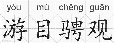 游目骋观的拼音