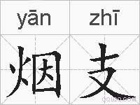 烟支的拼音