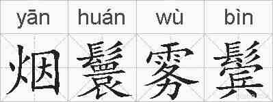 烟鬟雾鬓的拼音