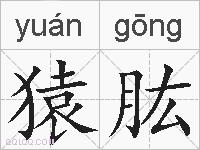 猿肱的拼音