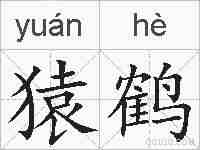 猿鹤的拼音