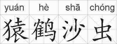 猿鹤沙虫的拼音