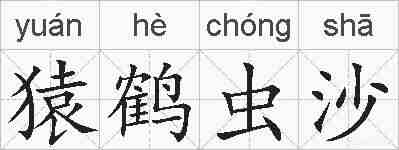 猿鹤虫沙的拼音