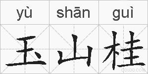 玉山桂的拼音