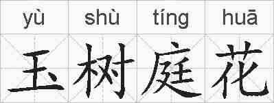 玉树庭花的拼音