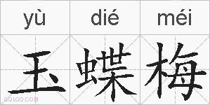 玉蝶梅的拼音