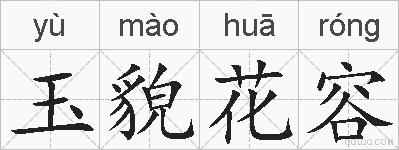 玉貌花容的拼音