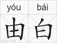 由白的拼音